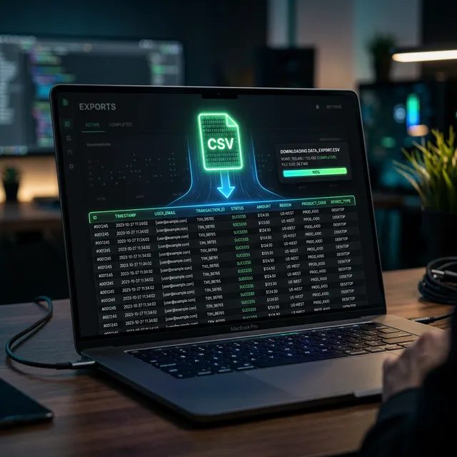 Clean CSV data file being exported from The Data Forge